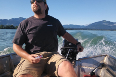 Florian auf dem Chiemsee unterwegs
